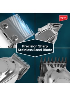 Impex Professional Hair Clipper Hair Trimmer, Sharp Stainless Steel Blade, Digital LED Display Runtime 2-3 Hours,2 Year Warranty-IHC7  - Image 4