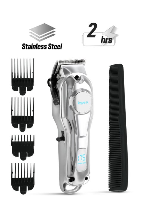 Professional Hair Clipper Hair Trimmer, Sharp Stainless Steel Blade, Digital LED Display Runtime 2-3 Hours,2 Year Warranty-IHC7