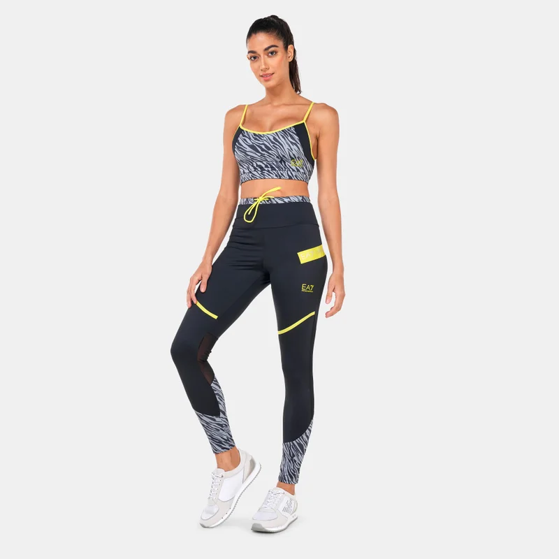 EA7 Emporio Armani Women's Ventus7 Allover Print Sports Bra