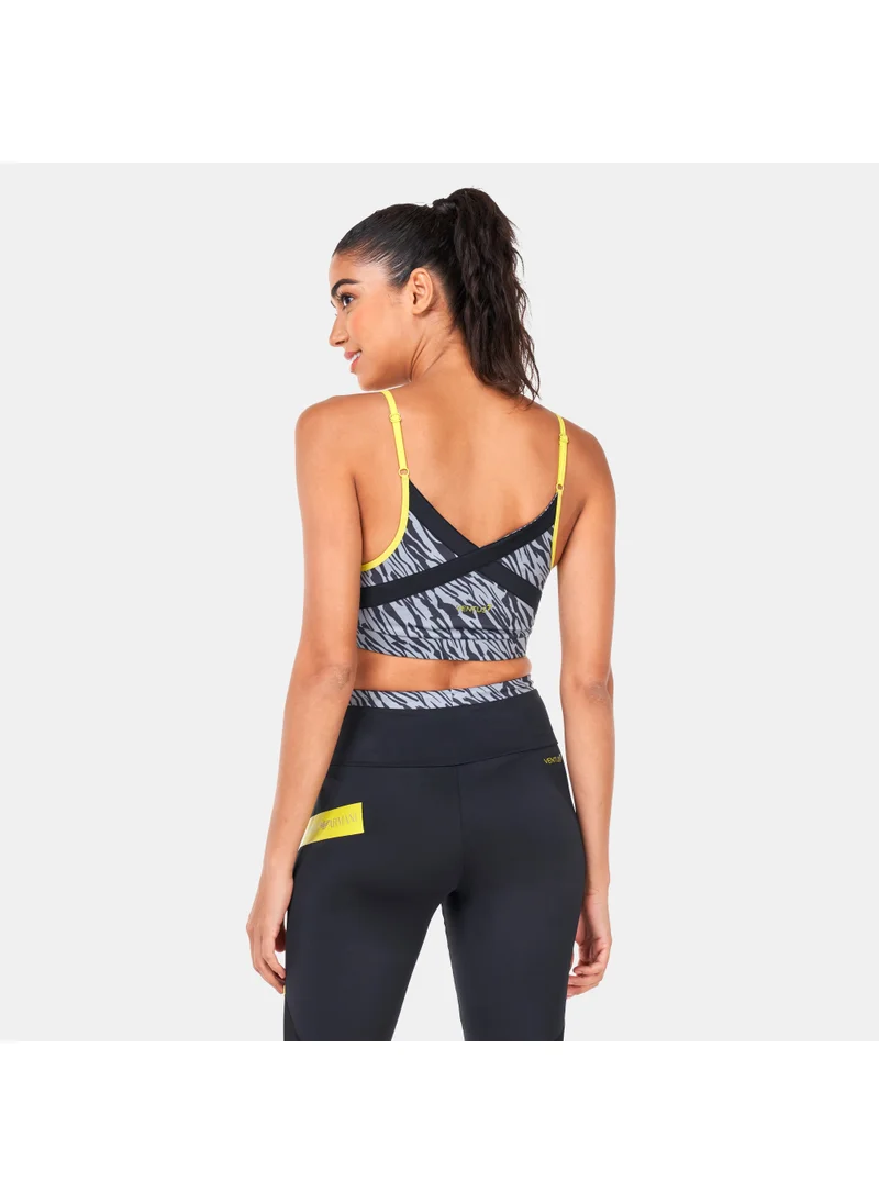 EA7 Emporio Armani Women's Ventus7 Allover Print Sports Bra