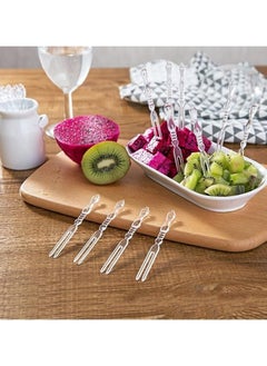 Generic 30pcs Disposable Plastic Fruit Forks for Family Parties Birthday Wedding Party  - Image 2