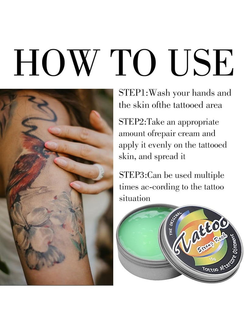 Meetion 2PCS Tattoo Body Moisturizer Tattoo Care Cream Moisturizes, Brightens and Enhances Tattoo Color Daily After Tattooing - Image 5