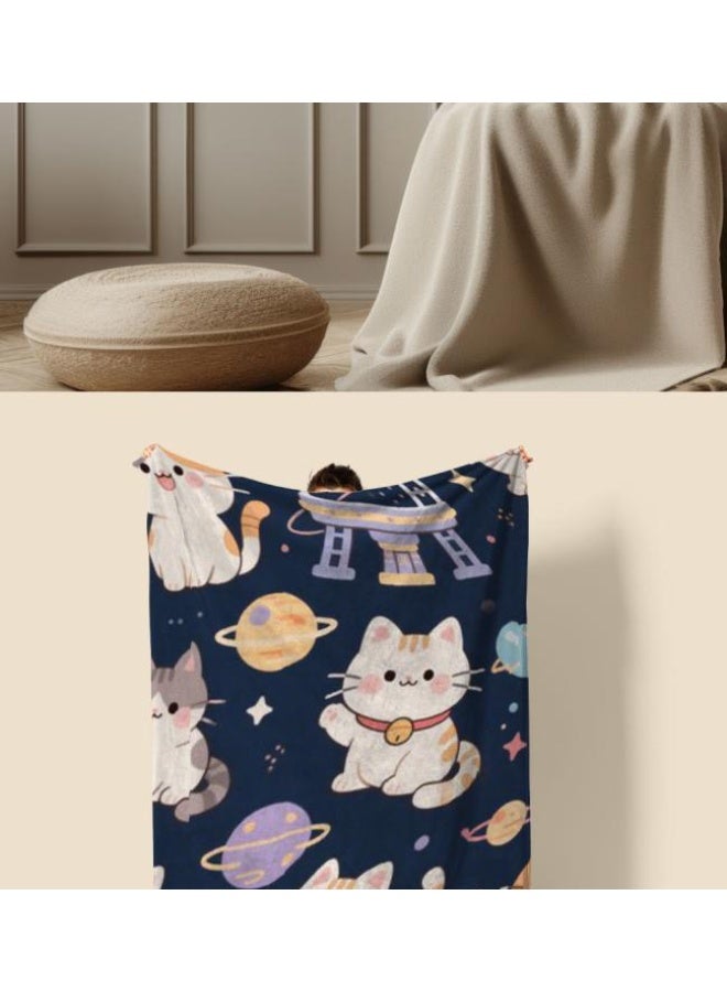 عام بطانية رقيقة من الفانيلا (حرارة ومريحة، ومناسبة للنوم واستخدام اللعبة والغبار والرمل) 150 سم * 200 سم - 342 - Image 4