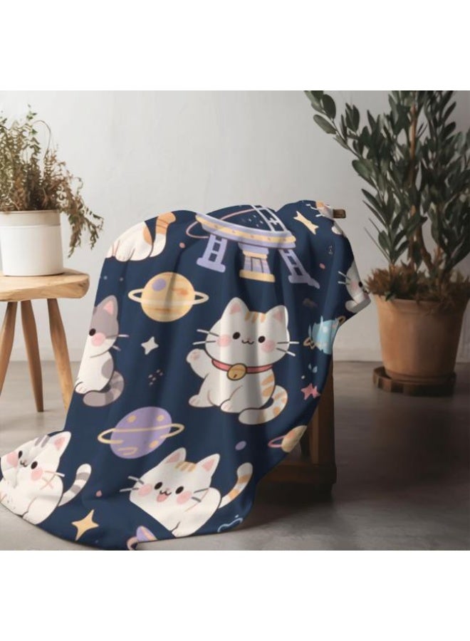 عام بطانية رقيقة من الفانيلا (حرارة ومريحة، ومناسبة للنوم واستخدام اللعبة والغبار والرمل) 150 سم * 200 سم - 342 - Image 1