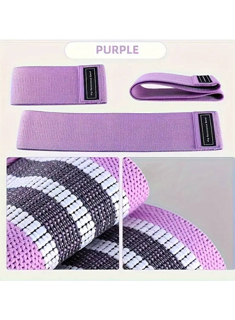 Goolsky 1pc Elastic Squat Resistance Band, Light Tension, Stackable, Polyester Fiber, for Arm, Abdomen, Back Muscle Exercise, Yoga Stretch Training, Butt Lifting, Dance Fitness - Image 3