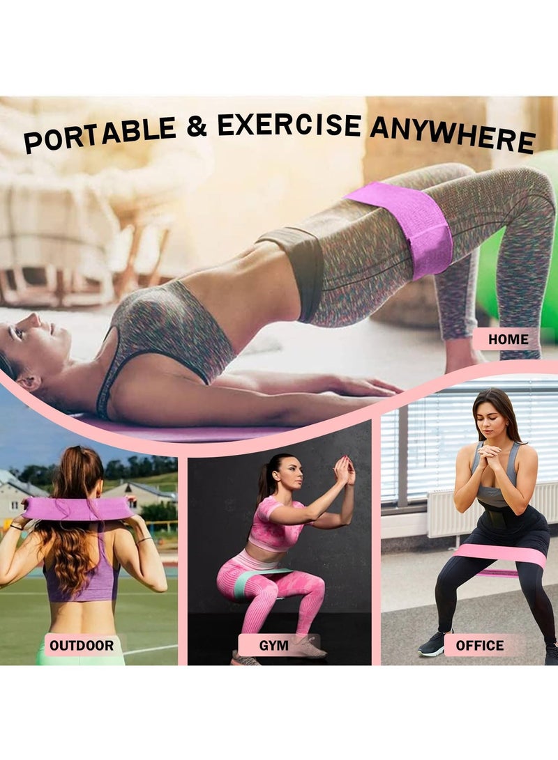 Goolsky 1pc Elastic Squat Resistance Band, Light Tension, Stackable, Polyester Fiber, for Arm, Abdomen, Back Muscle Exercise, Yoga Stretch Training, Butt Lifting, Dance Fitness - Image 5