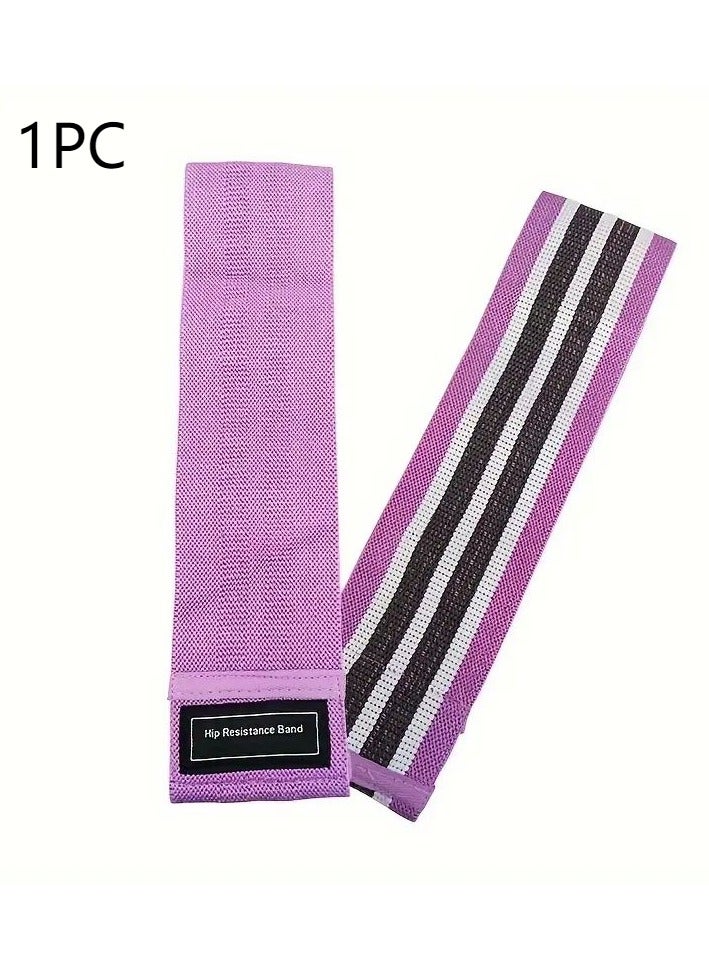 Goolsky 1pc Elastic Squat Resistance Band, Light Tension, Stackable, Polyester Fiber, for Arm, Abdomen, Back Muscle Exercise, Yoga Stretch Training, Butt Lifting, Dance Fitness - Image 1