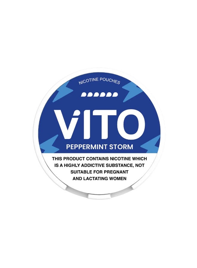 Nicotine Pouch For Quitting Smoking,Peppermint Storm, 20mg, 20Pcs