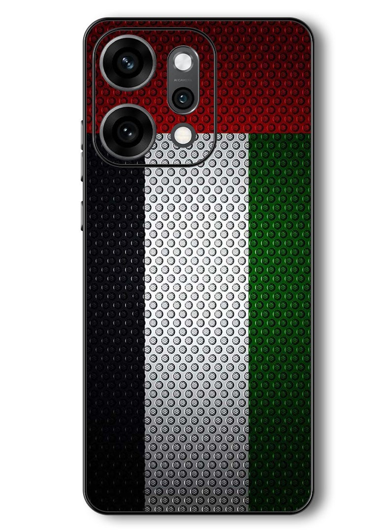 Theodor Case Compatible with Oppo Reno 14 Pro 6.83 Inch Protection Shockproof Bumper Cover UAE Flag - Image 1