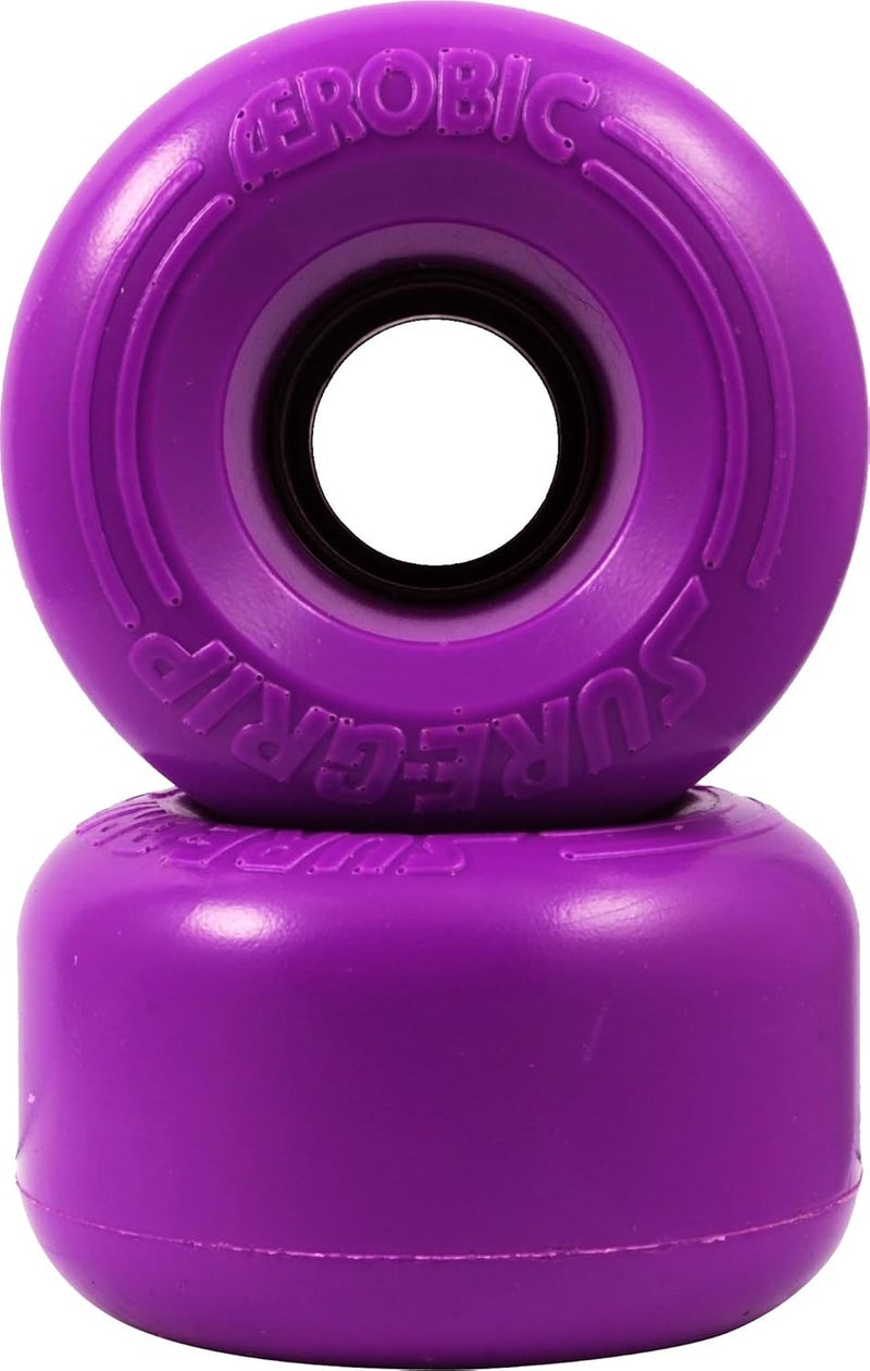 Aerobic Outdoor Wheels - Made from Shock Absorbing Urethane - Durometer of 85A and Diameter of 62mm - Provide Durable & Smooth Ride - Comes in Diverse Color Options - Set of 8 Wheels