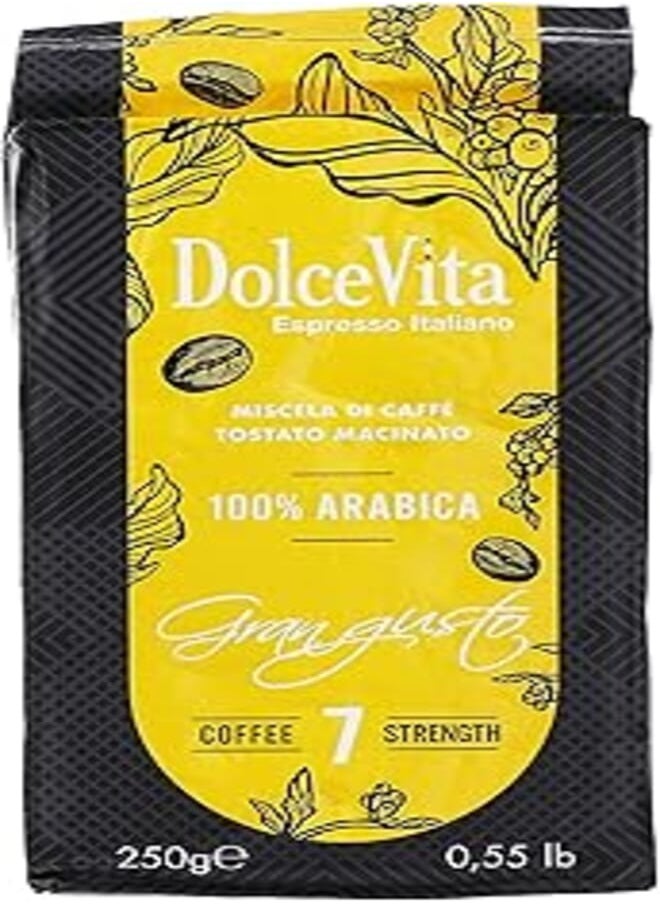 Dolce vita GRAN GUSTO Ground - Vacumed 250Grams - pzsku/Z0E456024E6665F2FD7A1Z/45/_/1722279812/27a148bf-a5db-42b9-bf8f-4083d2c61c4e