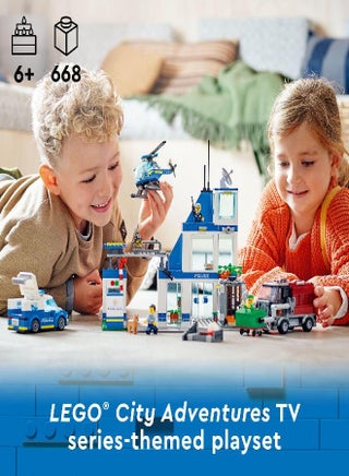 LEGO City Police Station with Van, Garbage Truck & Helicopter Toy 60316, Gifts for 6 Plus Year Old Kids, Boys & Girls with 5 Minifigures and Dog Toy - pzsku/Z0E4565F6AF997455F5E4Z/45/_/1692182442/0180f5d2-f35d-42a5-87cc-a3c6bddbb728