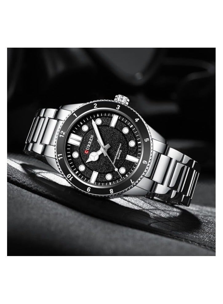 CURREN 8450 Top Luxury Brand Original Men's Quartz Watch Fashion Steel Strap Casual 30M Waterproof - Image 2