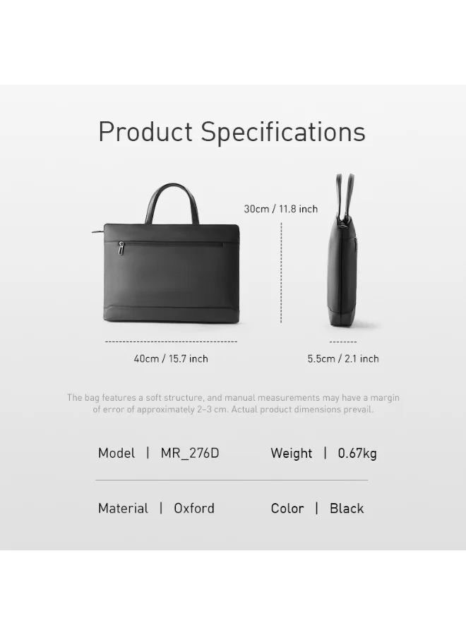 MARK RYDEN  Mark Ryden MR276D Laptop Sleeve 15.6 Inch, Water Resistant Oxford Case, Lightweight 670g, Shock Resistant, Protective Laptop Compartment, YKK Zippers, Slim Digital Organizer Bag  | Best Price UAE