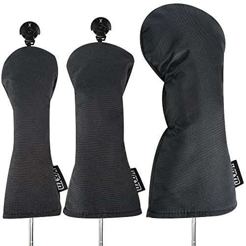 VIXYN Golf Club Covers - 3 Pack Golf Club Head Covers for Driver, Woods and Hybrid - Driver Headcover to Fit All Golfing Clubs (Flamingo) - Image 1