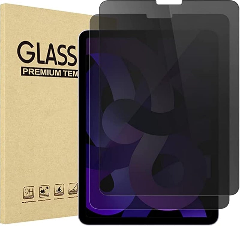 Procases [2 Pack] Ipad Air 5Th 2022/ Ipad Air 4Th 2020/ Ipad Pro 11 4Th 2022/ 3Rd 2021/ 2Nd 2020/ 1St 2018 Privacy Screen Protector, Anti-Spy Tempered Glass For 10.9 Ipad Air 5 4 / Ipad Pro 11" 4 3 2 1 - Image 1