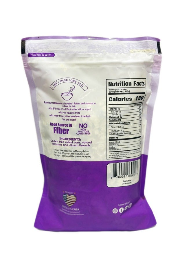 avelina - Rolled Oats with Raisins and Almonds 350g - Image 1