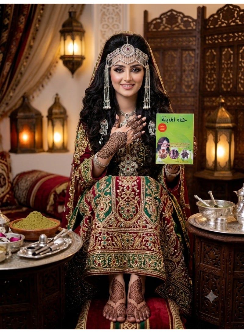 حناء المدينة الطبيعي الأصلي للشعر واليدين - 500 جرام - Image 2