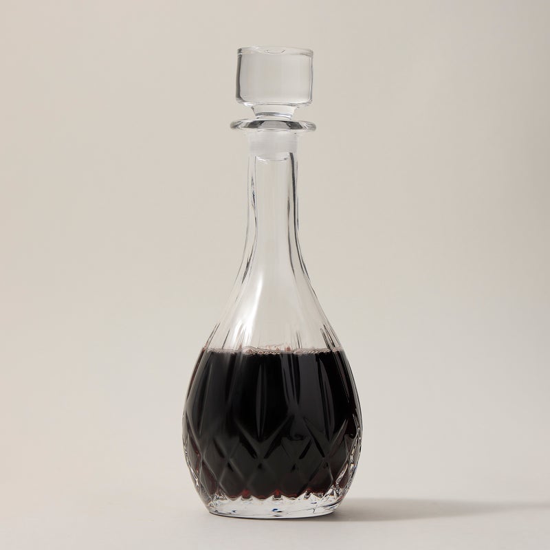 RCR transparent crystal glass decanter with lid - Image 1