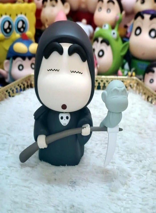 APURK Funny Shinchan Showpiece | Cute Cartoon Character Miniature Figurine for Home/Office/Desk/Shelf/Car Dashboard/Gift Purpose | Decorative Toy for Kids | Fun & Decor Idol (Pack of 1,Multicolor) - Image 4