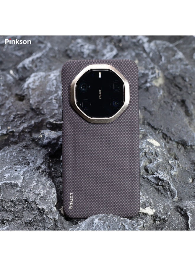 Pinkson Huawei Mate80rs Case Vectran Fiber 400d Woven Kevlar Aramid Carbon Fiber Texture Protective Cover Ultra-thin Full Wrap Matte Hard Shell Business - Image 5