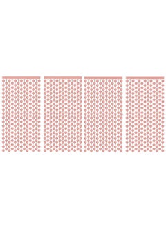 WOLFANO WOLFANO 4 Pieces Special Party Rose Gold Curtains Heart Decorations Items Backdrop Curtains for Photo Booth for Birthday Bachelorette Celebrations 