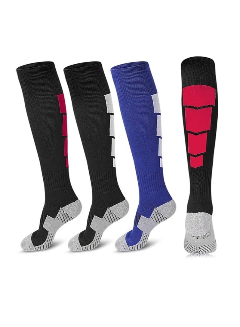 Oasisgalore 3 Pairs Soccer Socks Sport Knee High Socks，Athletic Socks for Men Women Sports, Soccer, Fitness and Running - Image 2
