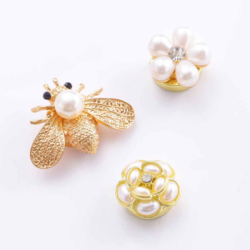ofeankri European and American Fashion Shirt Buttons, Retro Foldable Button Cover for Collar and Cuff Decoration - Image 4