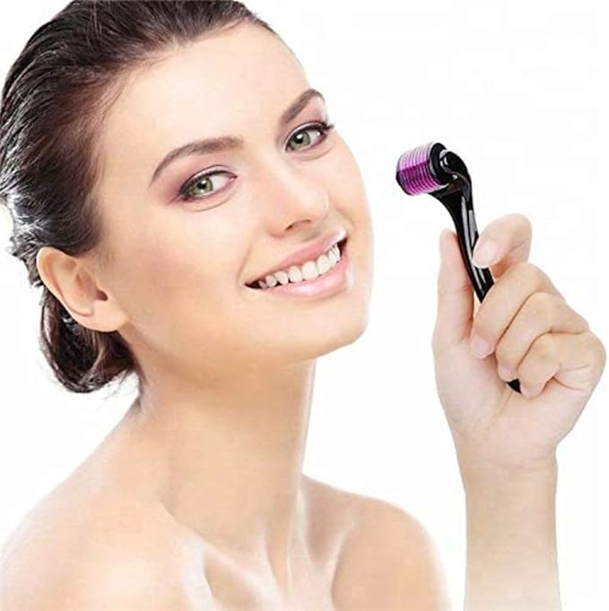 Derma Roller 540 Titanium Microneedle Derma Roller Hair Regrowth for Men and Women Micro Needles Skin Care for Face Anti Ageing Facial Wrinkles Hair Loss Stretch Marks 025mm - Image 4