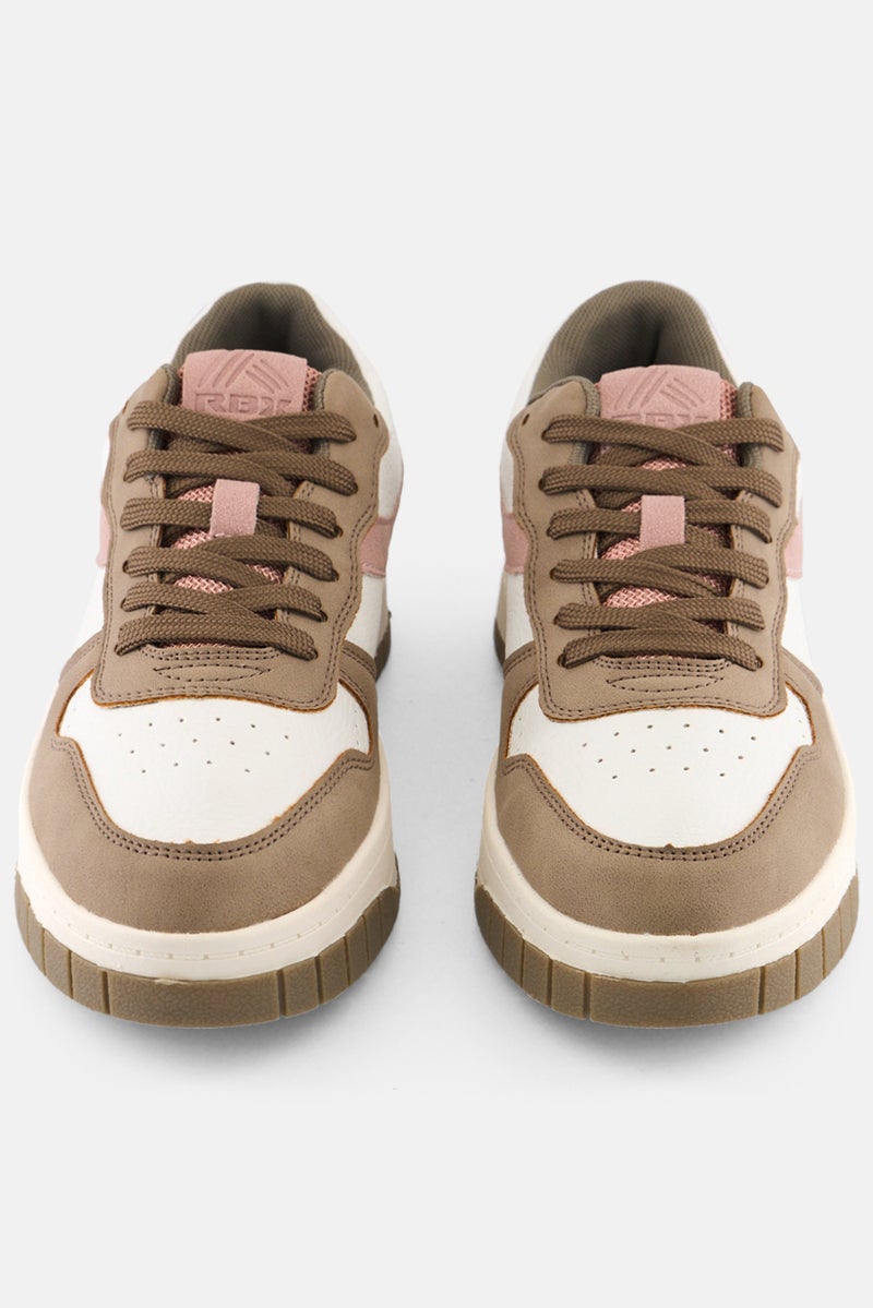 RBX Women Lace Up Outdoor Shoes, Brown - Image 4