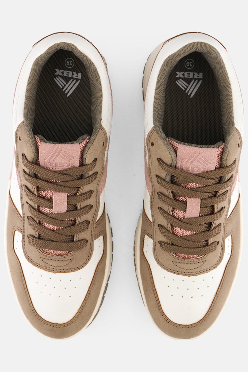 RBX Women Lace Up Outdoor Shoes, Brown - Image 2