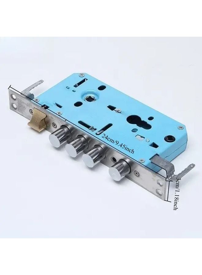 30x240 With Hook Stainless Steel Anti Theft Door Lock Body Universal Dual Action Burglar Proof - Image 2