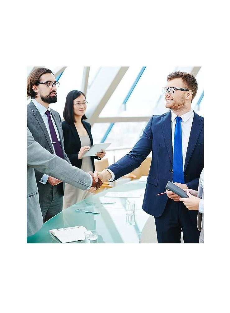 سيوسي مجموعة ربطات عنق من الساتان الصلب - 12 قطعة من ربطات العنق الملونة للرجال - مجموعة ربطات عنق رسمية للأعمال - مثالية للمناسبات الرسمية وحفلات الزفاف (النمط 4) - Image 5