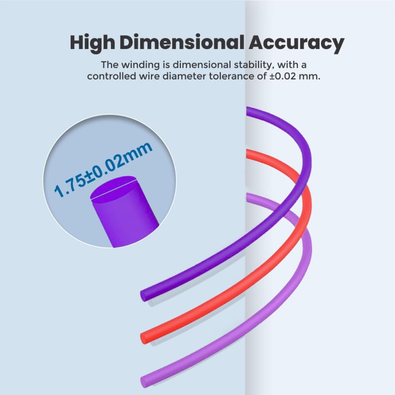 3Idea Premium PLA+ (Purple) 3D Printer Filament 1.75mm Dimensional Accuracy +/- 0.03mm Net Weight- 1 KG - Image 3