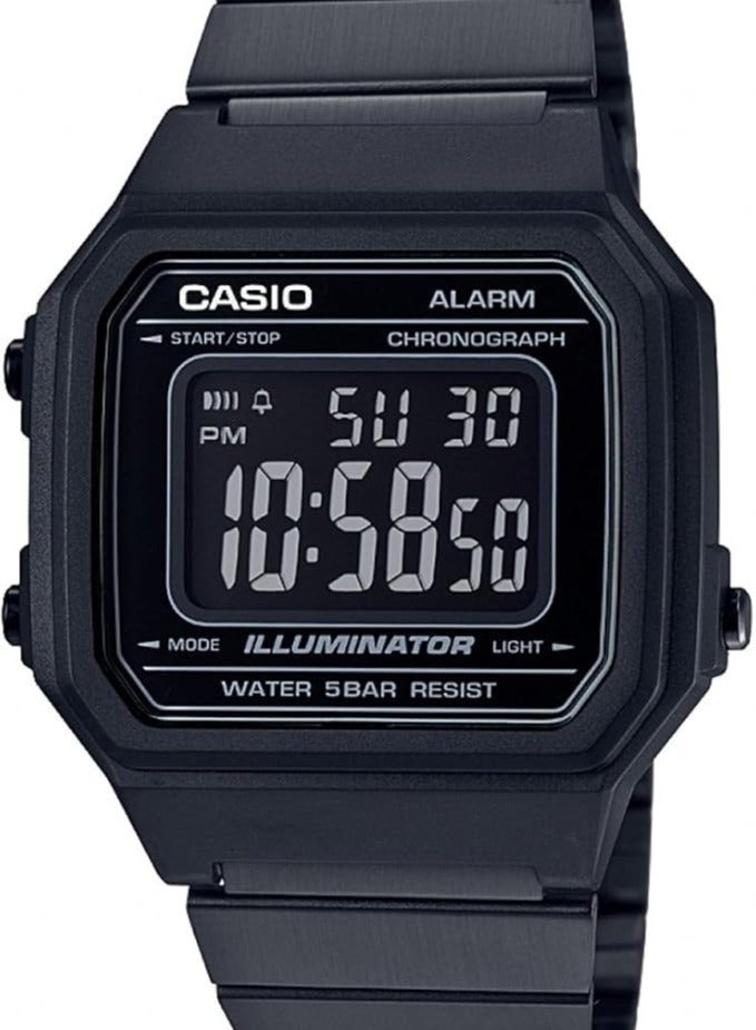 CASIO ساعة كاسيو B650WB-1BEF الرقمية للرجال المقاومة للماء، 43 مم، سوداء - Image 1