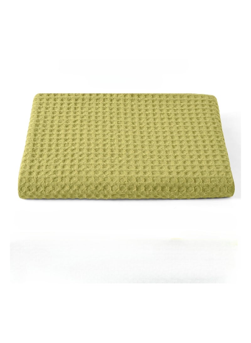 كوتن فايبس كوتون فايبس - ملاءة سرير مزدوجة 220×200 سم لون أخضر زيتوني - Image 2