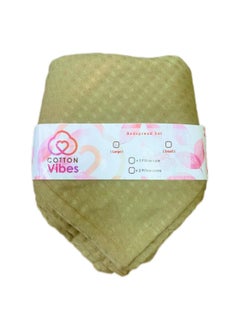 cotton vibes Cotton Vibes Single Bed Sheet Large Size Beige  - Image 1