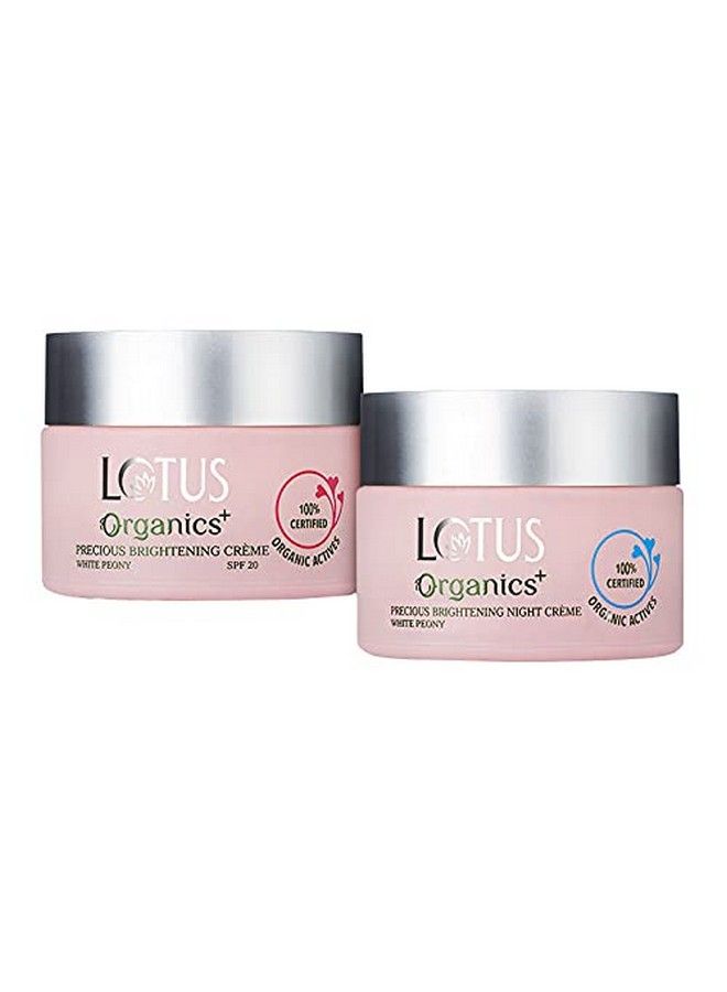 Lotus Organics+ Precious Brightening Day Cream & Night Cream Combo ; 2 Product Combo  - Image 2