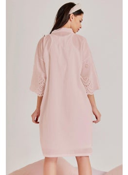 Magic Form 30108 Women's Powder Maternity Dressing Gown Nightgown Set  - Image 3