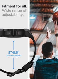 Spigen Rugged Armor Pro Case Cover For Samsung Galaxy Watch 5 With Band 40mm (2022) - Charcoal Gray  - Image 4