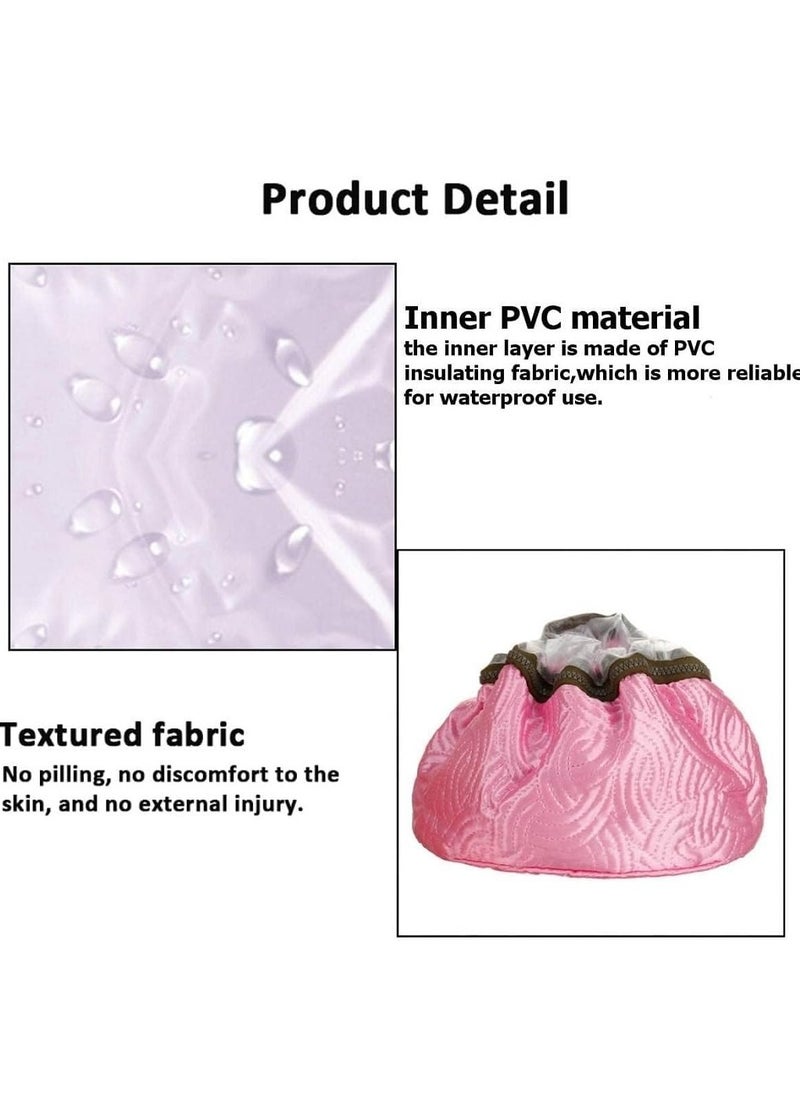 Generic Thermal Hair Spa Cap for Nourishing & Heating | Spa Cap Steamer Hot Cap for Hair Care, Beauty Steamer, Portable Hair Steam Cap (Pink)  - Image 3
