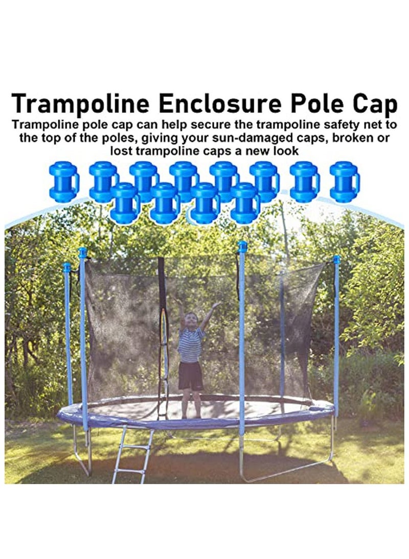 Generic 12 Pcs Summer 0.98Inches Diameter Trampoline Pole Caps Enclosure Pole Caps Trampoline Replacement Enclosure Poles for Net Hook Safety Accessories  - Image 4