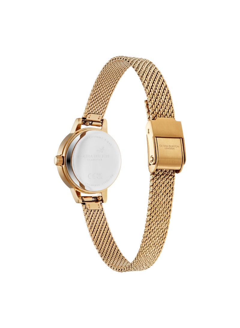 OLIVIA BURTON ROUND ANALOG WOMEN'S GREEN MOTHER OF PEARL CASE WATCH - 24000121 - Image 4