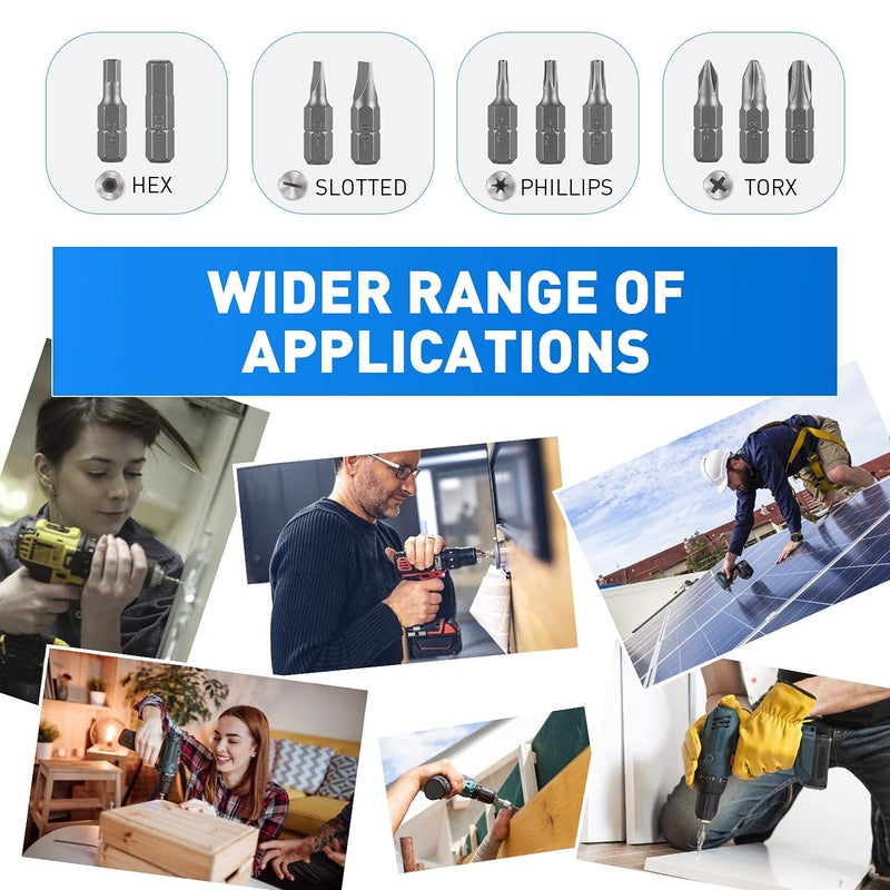 Serplex مجموعة مستخرج البراغي التالفة 33 قطعة - مجموعة مستخرج البراغي للبراغي المكسورة، أداة إزالة مستخرج البراغي مع مجموعة من لقم الحفر، إزالة البراغي المكسورة بسهولة - Image 5