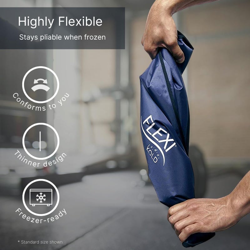 NatraCure FlexiKold Gel Soft Flexible Ice Packs for Injuries - Reusable Freezer Cold Pack, Cold Compress & Cooling Gel Pad for Face, Shoulder, Hip, Leg, Arm, Ankle & Foot Injury - Medium - 7.5â€ x 11.5â€ - Image 5