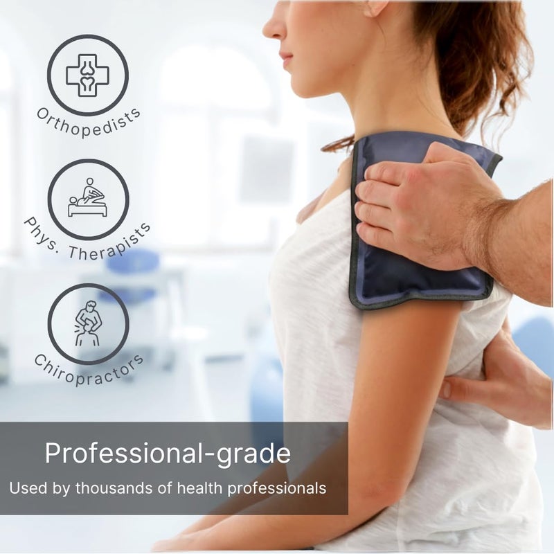 NatraCure FlexiKold Gel Soft Flexible Ice Packs for Injuries - Reusable Freezer Cold Pack, Cold Compress & Cooling Gel Pad for Face, Shoulder, Hip, Leg, Arm, Ankle & Foot Injury - Medium - 7.5â€ x 11.5â€ - Image 3