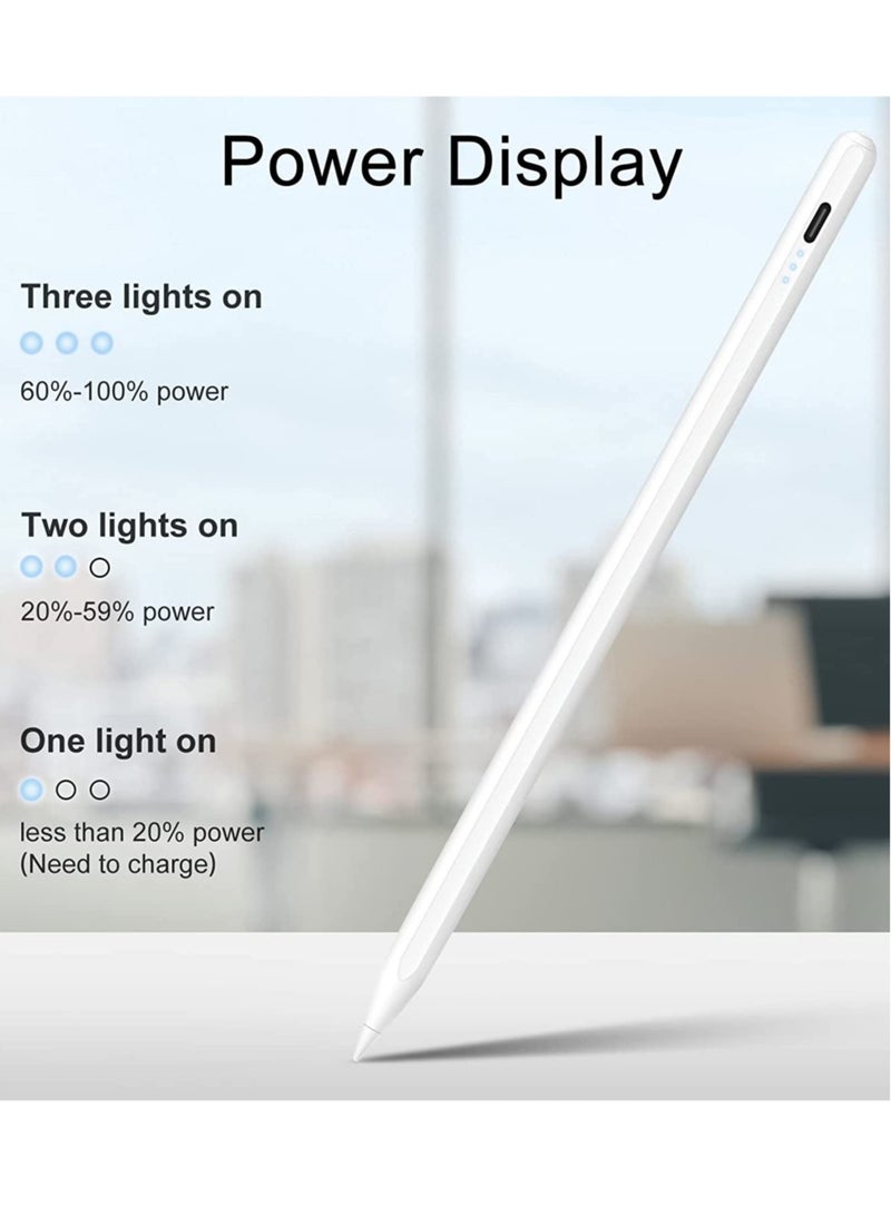 Stylus Pen for iPad – 13-Minute Fast Charging, Palm Rejection, Tilt Sensitivity, Compatible with iPad Air 3/4/5, iPad Mini 5/6, iPad 6/7/8/9/10, iPad Pro 11", iPad Pro 12.9" - Image 4