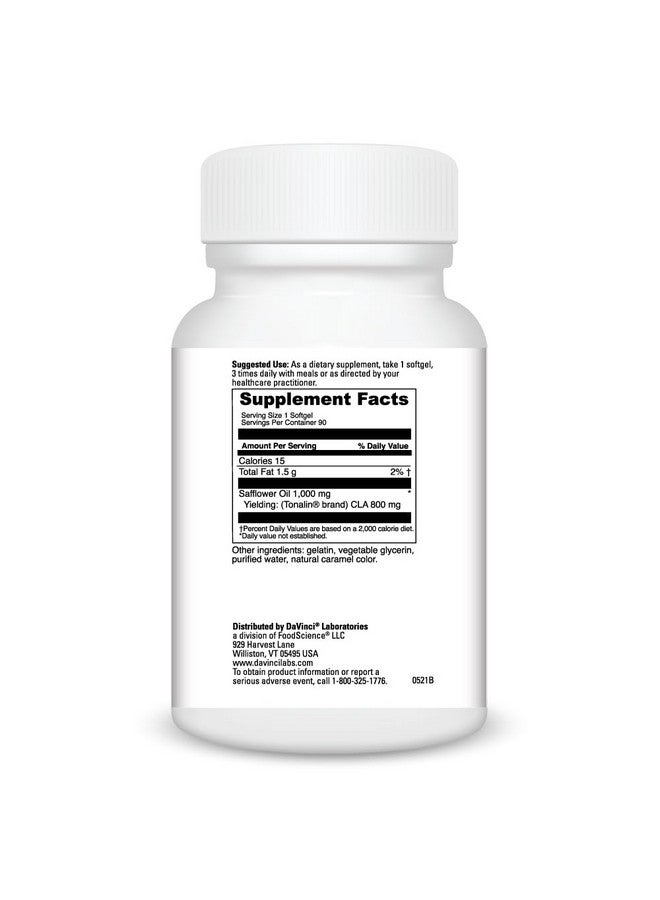 Davinci Labs Tonalin CLA 90 Softgels - Image 2