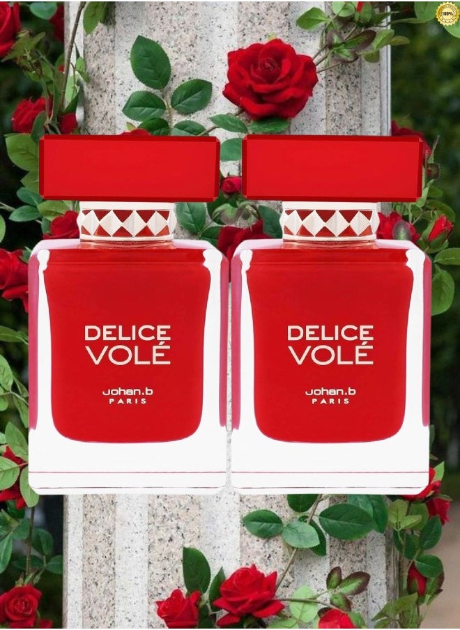 Johan.B Paris 2 Pieces Delice Vole Johan B Paris Perfume EDP 85ML  - Image 1