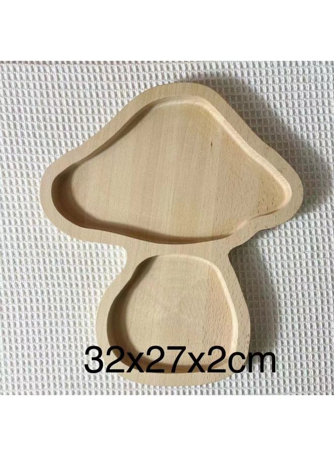 لعبة مونتيسوري للعد، لون السجل، فرز الحيوانات والنباتات، طاولة الرمل، تصنيف الألوان، لعبة ألغاز خشبية معرفية - اللون: صينية فرز الألوان ذات السجل الصغير (الفطر) - Image 1